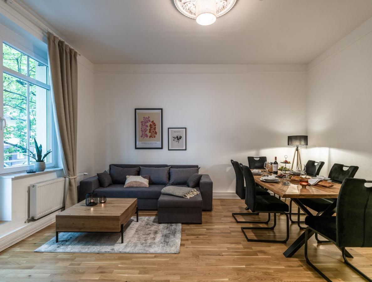 Hochwertige Altbauwohnung Im Modernen Stil In Wiesbaden - Kueche - Terrasse - Wlan - Zentral Esterno foto